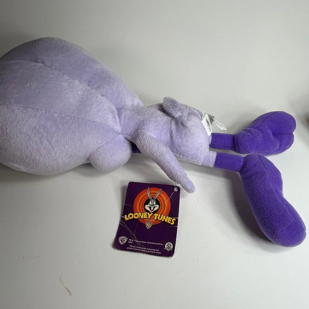 Nanco Looney Tunes Tweety Bird Purple Plush Bow Tie Stuffed Animal 12" WB s06 - Picture 6 of 10